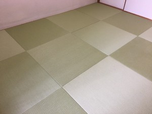 練馬区　和紙表　縁無し畳